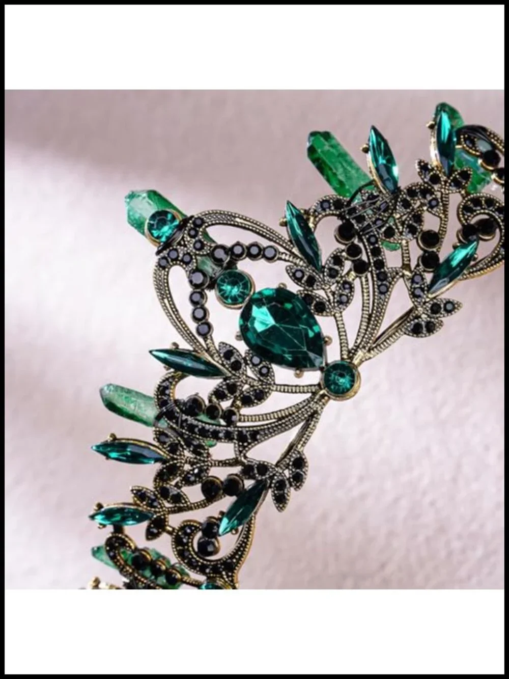 Medieval Fairy Queen Crown Goddess Headband Rhinestone Elf Circlet Costume